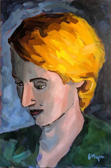 Original Expressionism Portrait Paintings by Guillermo Mejías
