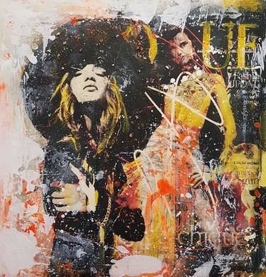 Original Abstract Pop Culture/Celebrity Paintings by Caroline Weber