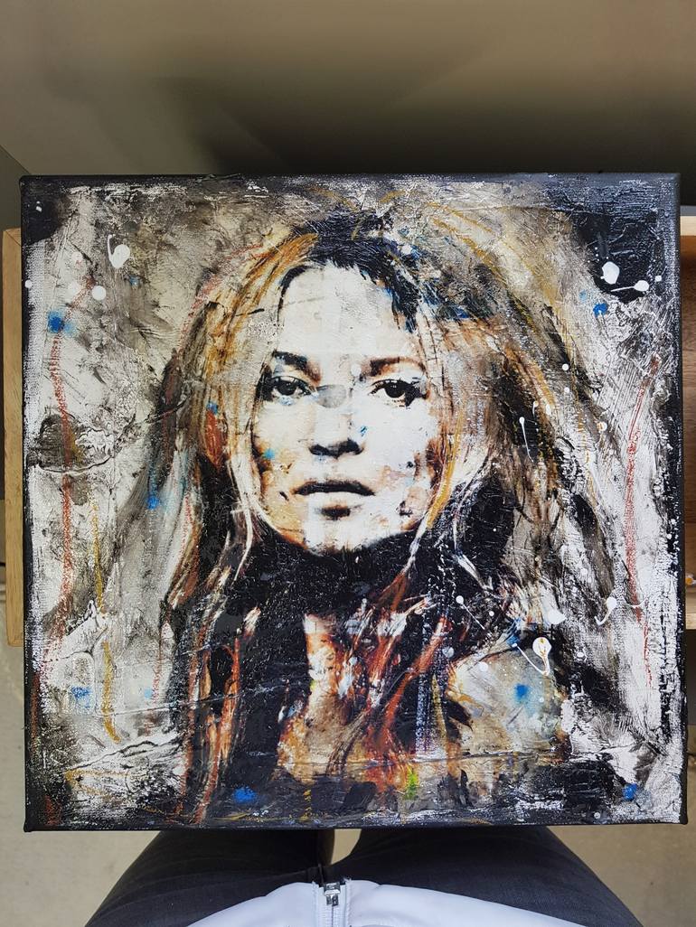 Original Abstract Pop Culture/Celebrity Painting by Caroline Weber