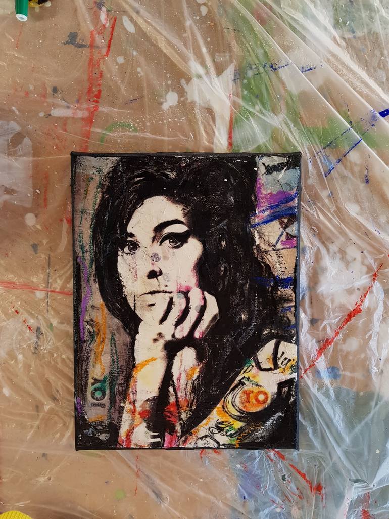 Original Expressionism Pop Culture/Celebrity Painting by Caroline Weber