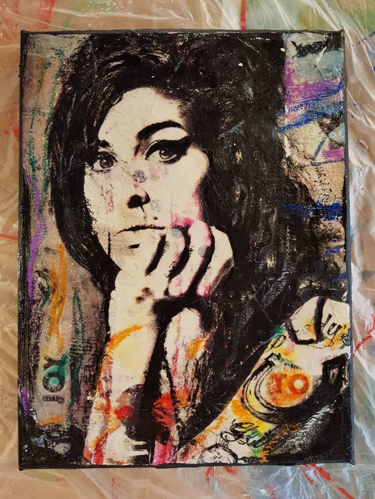 Original Expressionism Pop Culture/Celebrity Painting by Caroline Weber