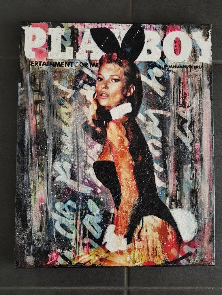 Original Abstract Pop Culture/Celebrity Painting by Caroline Weber