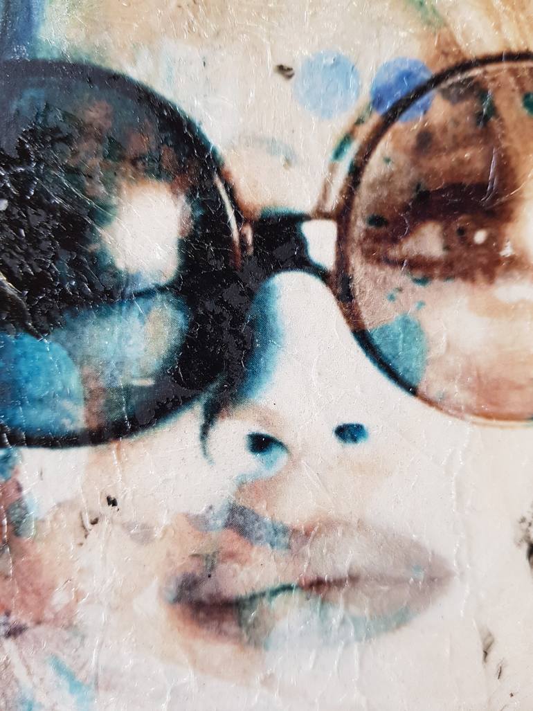 Original Abstract Pop Culture/Celebrity Painting by Caroline Weber