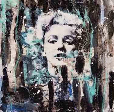 Original Abstract Pop Culture/Celebrity Paintings by Caroline Weber