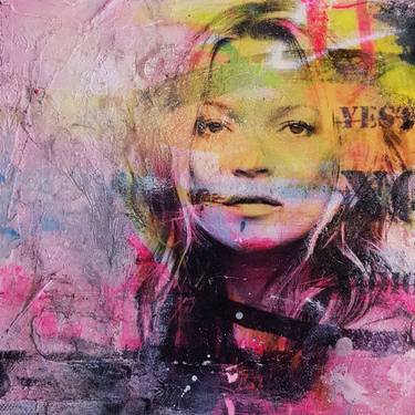 Original Abstract Pop Culture/Celebrity Paintings by Caroline Weber