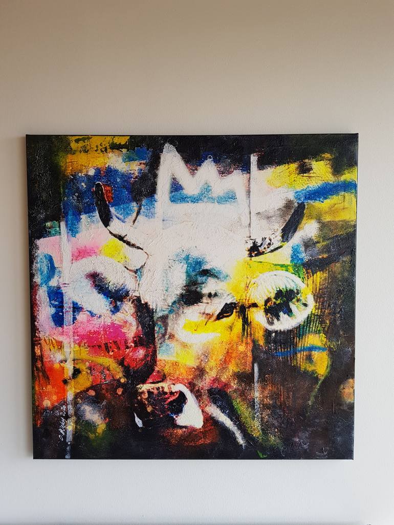 Original Abstract Pop Culture/Celebrity Painting by Caroline Weber