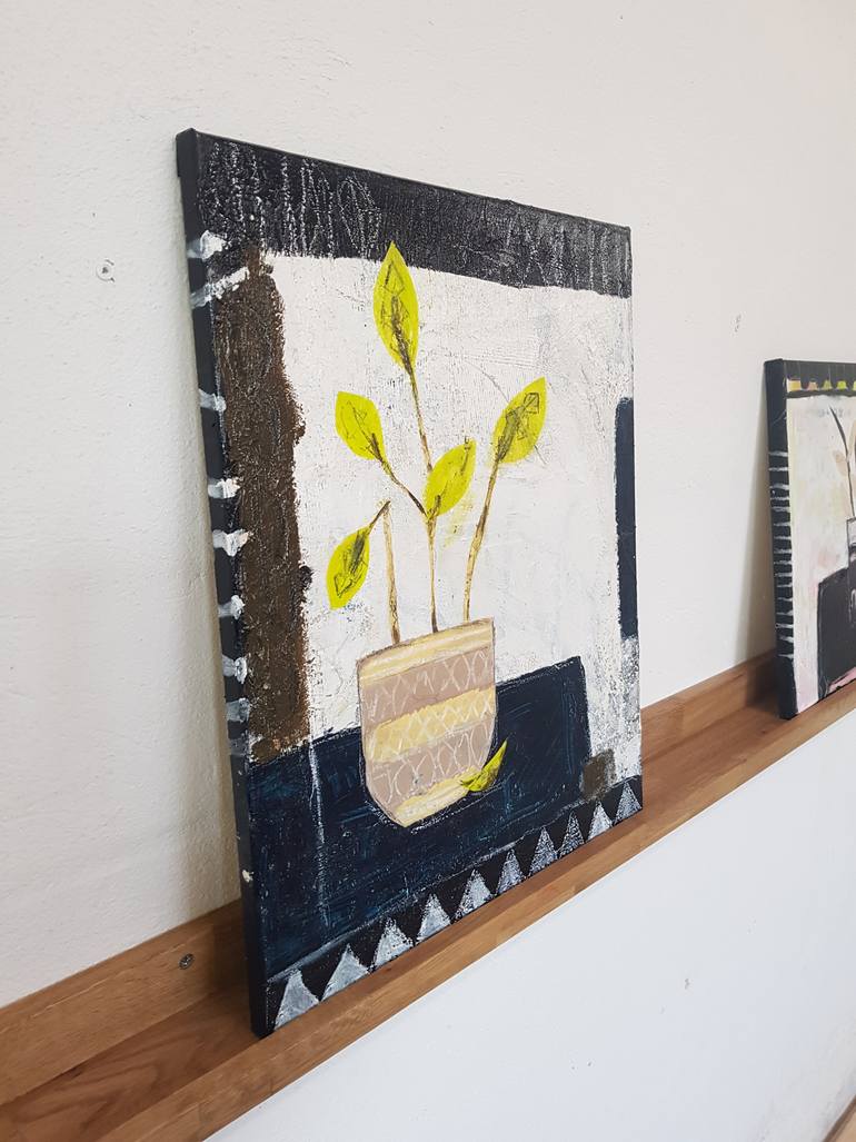 Original Abstract Expressionism Still Life Painting by Caroline Weber