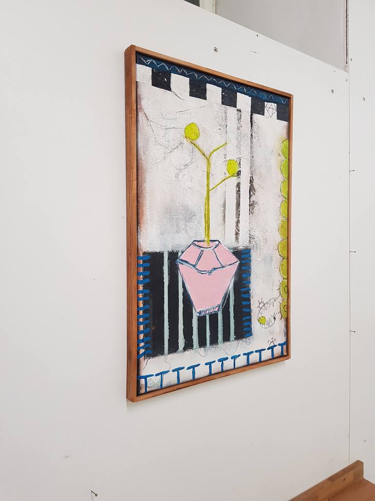 Original Abstract Expressionism Floral Painting by Caroline Weber