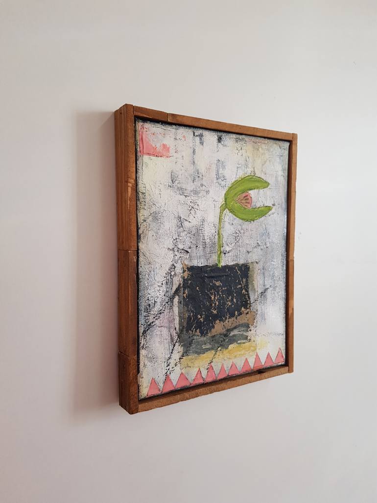 Original Abstract Expressionism Floral Painting by Caroline Weber