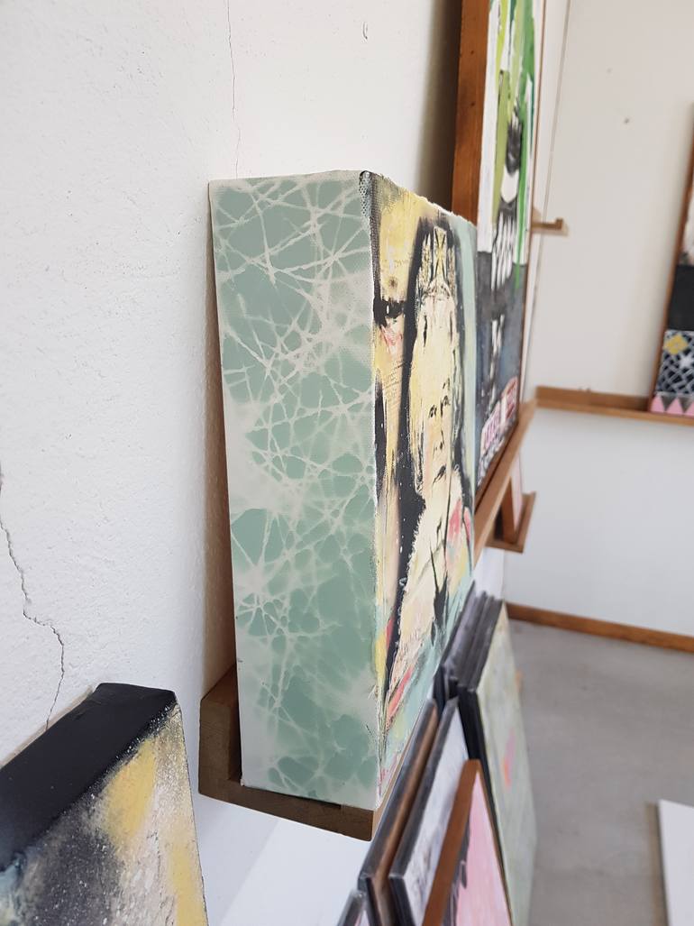 Original Abstract Expressionism Celebrity Painting by Caroline Weber