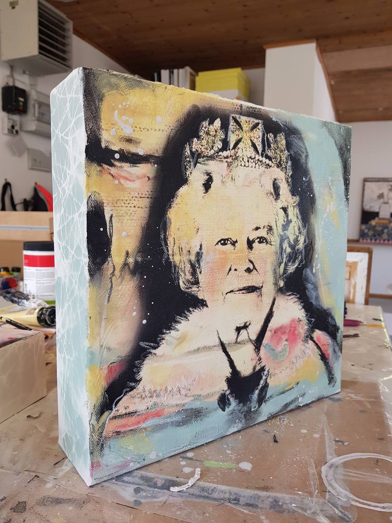 Original Abstract Expressionism Celebrity Painting by Caroline Weber