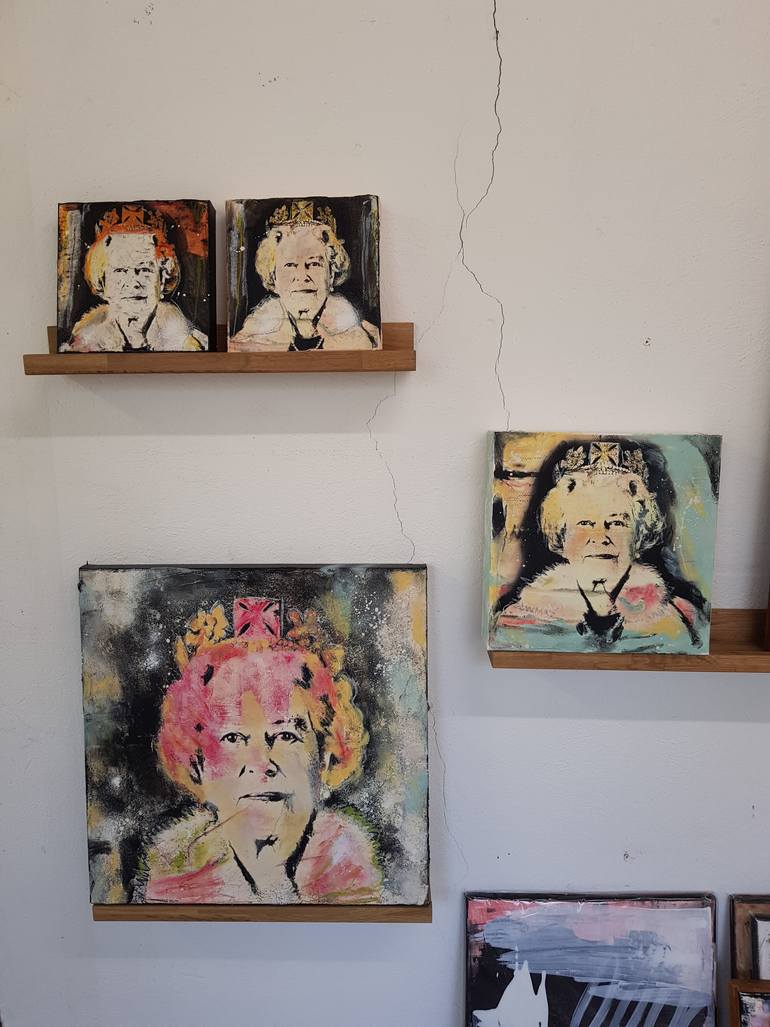 Original Abstract Expressionism Celebrity Painting by Caroline Weber