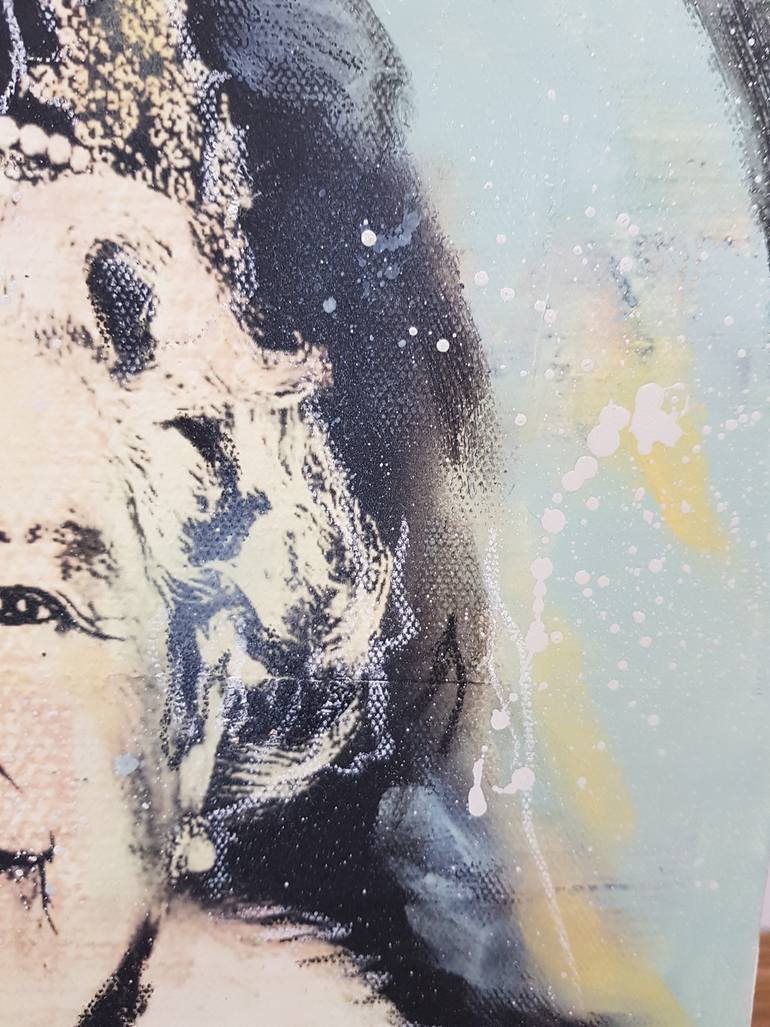 Original Abstract Expressionism Celebrity Painting by Caroline Weber