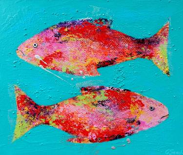 Original Fish Painting by Gayle Seach