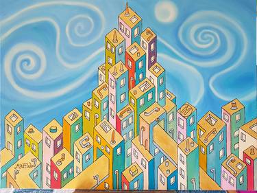 Print of Cities Paintings by Mattledo O