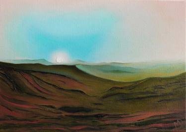 Original Illustration Outer Space Painting by Martin Davis