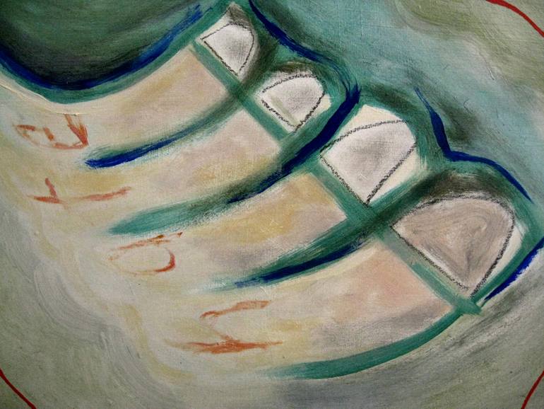Original Abstract People Painting by Martin Davis