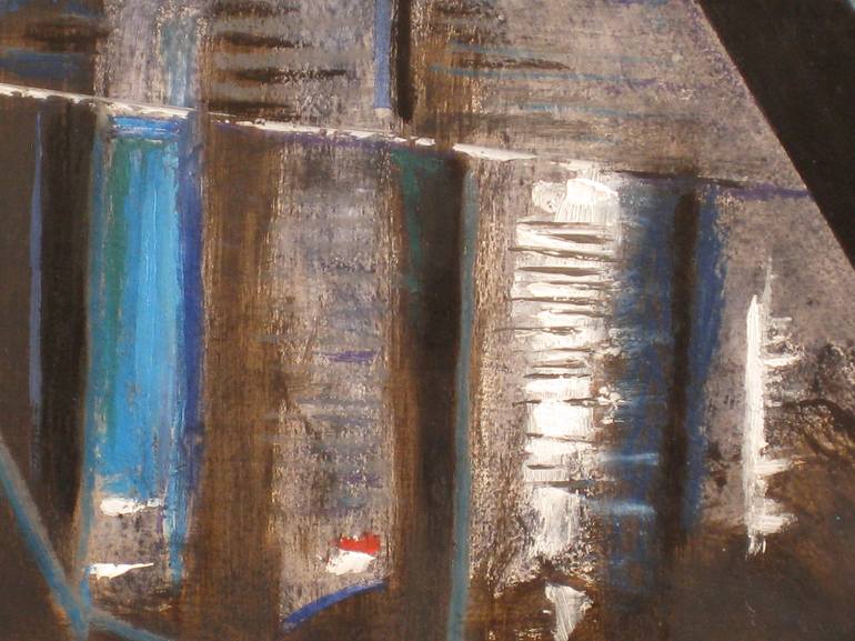 Original Abstract Cities Painting by Martin Davis