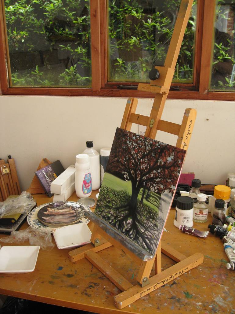 Original Impressionism Landscape Painting by Martin Davis