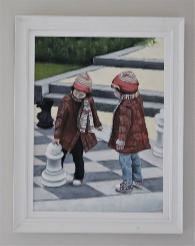 Original Figurative Kids Painting by Martin Davis