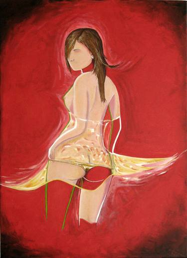 Original Abstract Nude Paintings by Martin Davis