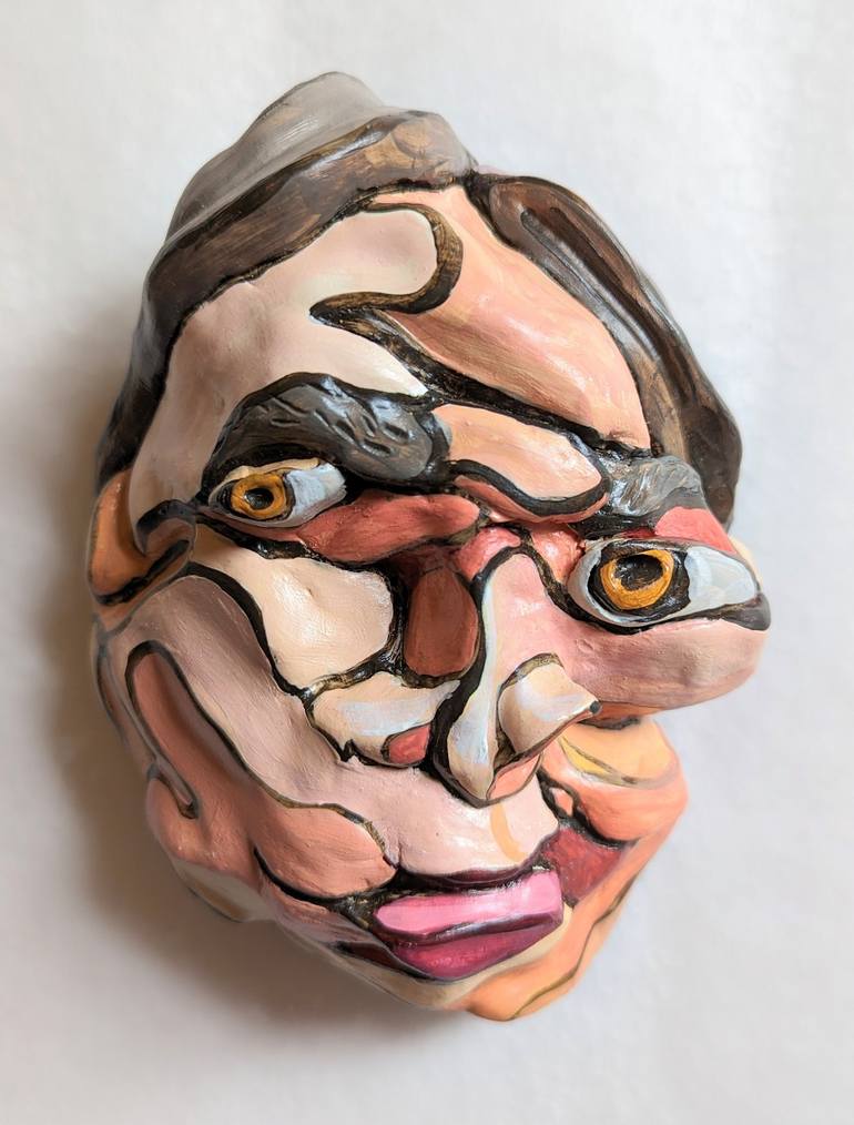 Original 3d Sculpture Portrait Sculpture by Maureen OKeefe