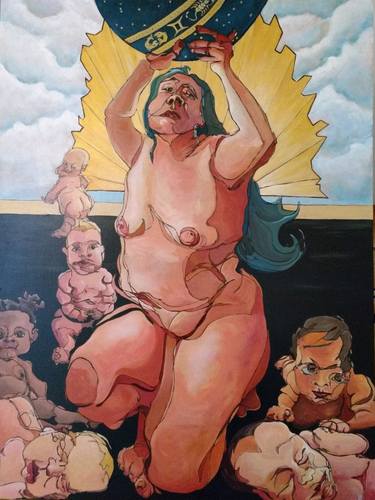 Original Contemporary People Paintings by Maureen Okeefe