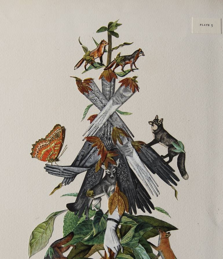 Original Dada Botanic Collage by Katie McCann