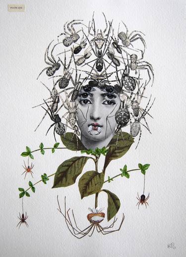 Original Dada Botanic Collage by Katie McCann