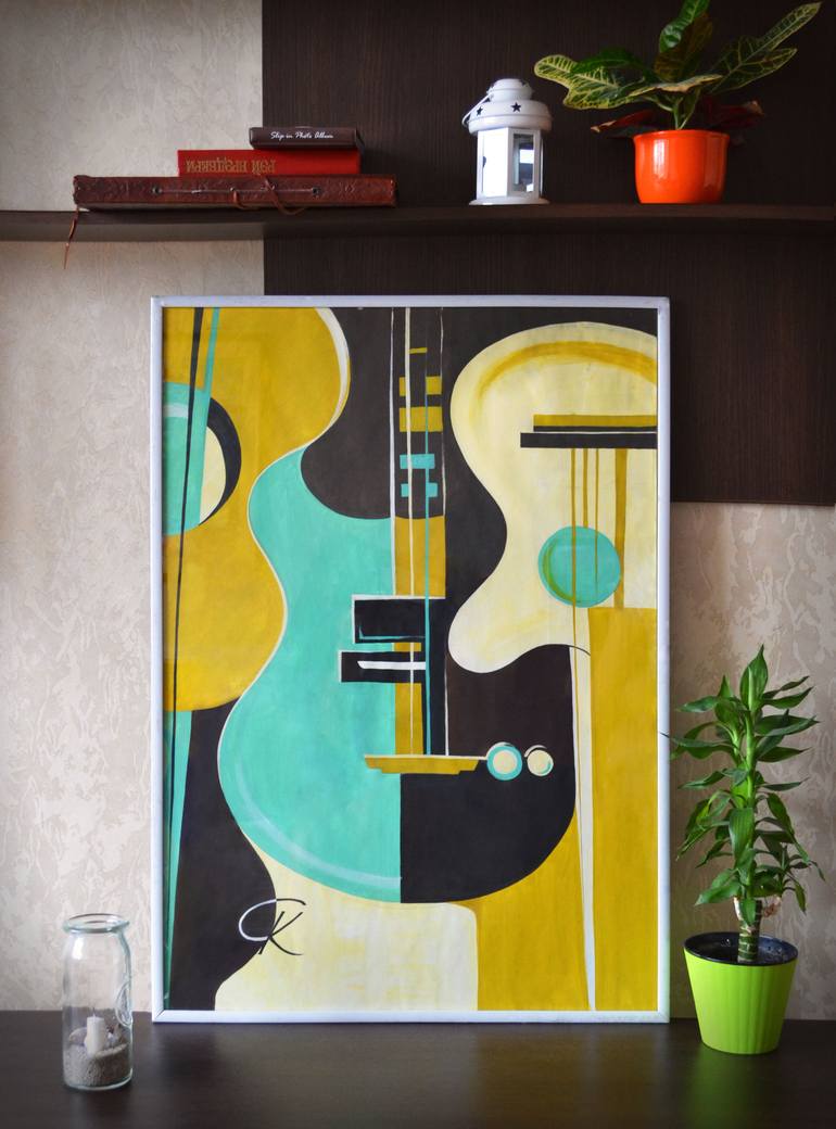 Original Music Painting by Kseniia Sribna