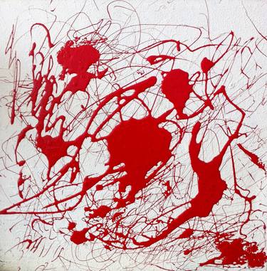 Original Abstract Expressionism Abstract Paintings by Luigi Rubino