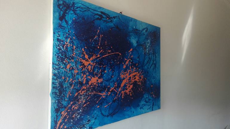 Original Abstract Expressionism Abstract Painting by Luigi Rubino