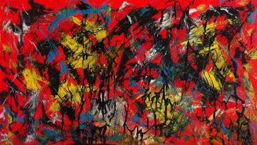 Original Abstract Expressionism Abstract Paintings by Luigi Rubino