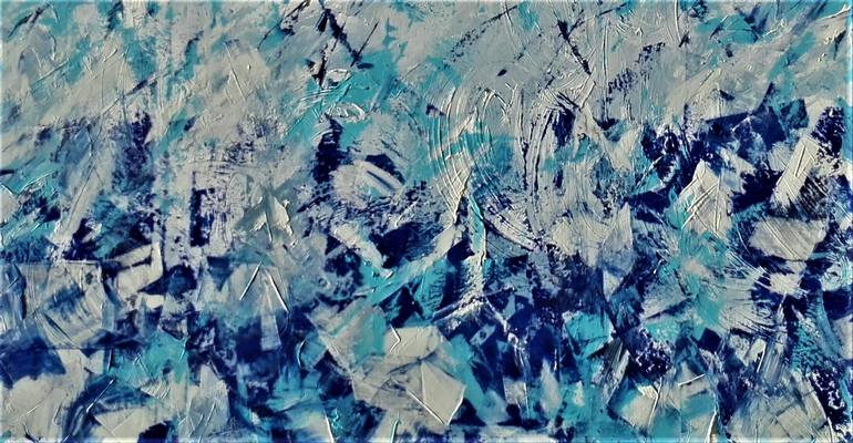 Original Abstract Expressionism Abstract Painting by Luigi Rubino