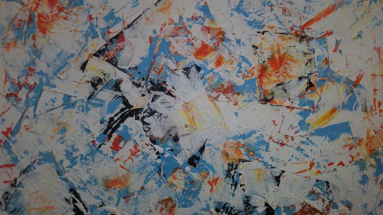 Original Abstract Expressionism Abstract Painting by Luigi Rubino