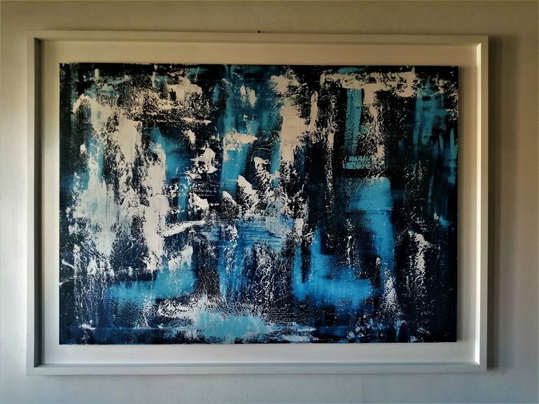 Original Abstract Expressionism Abstract Painting by Luigi Rubino