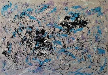 Original Abstract Expressionism Abstract Paintings by Luigi Rubino