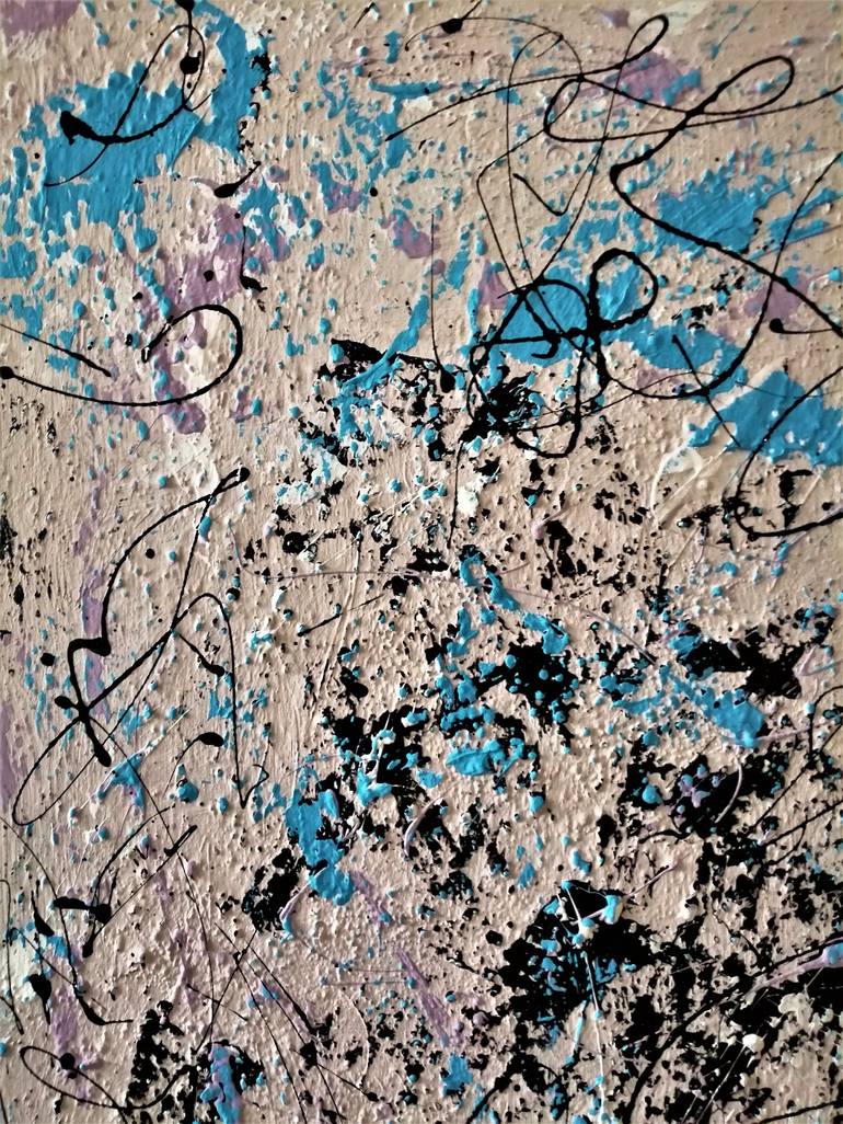 Original Abstract Expressionism Abstract Painting by Luigi Rubino