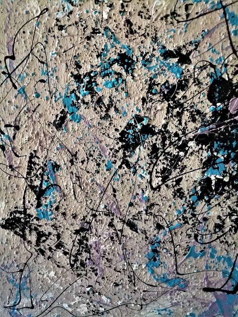 Original Abstract Expressionism Abstract Painting by Luigi Rubino