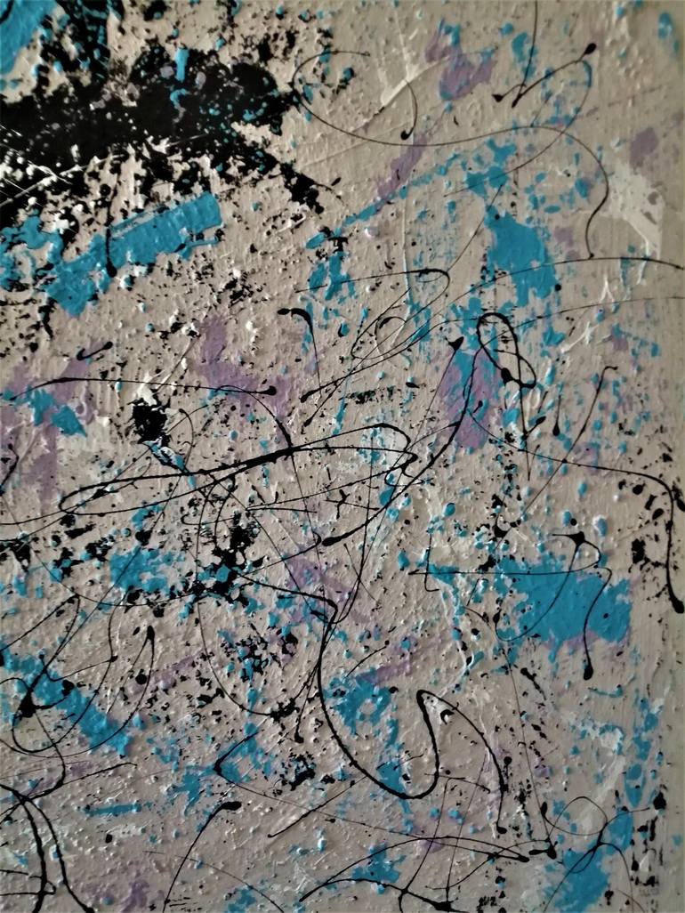 Original Abstract Expressionism Abstract Painting by Luigi Rubino