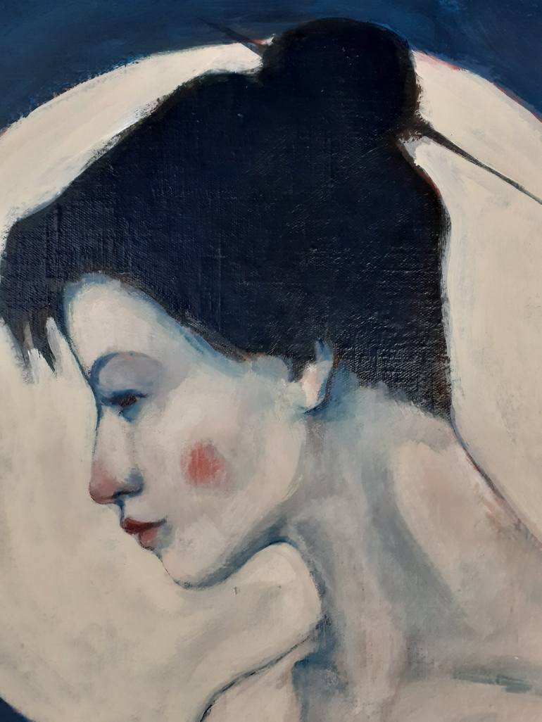 Original Contemporary Women Painting by Malgorzata Miroslaw