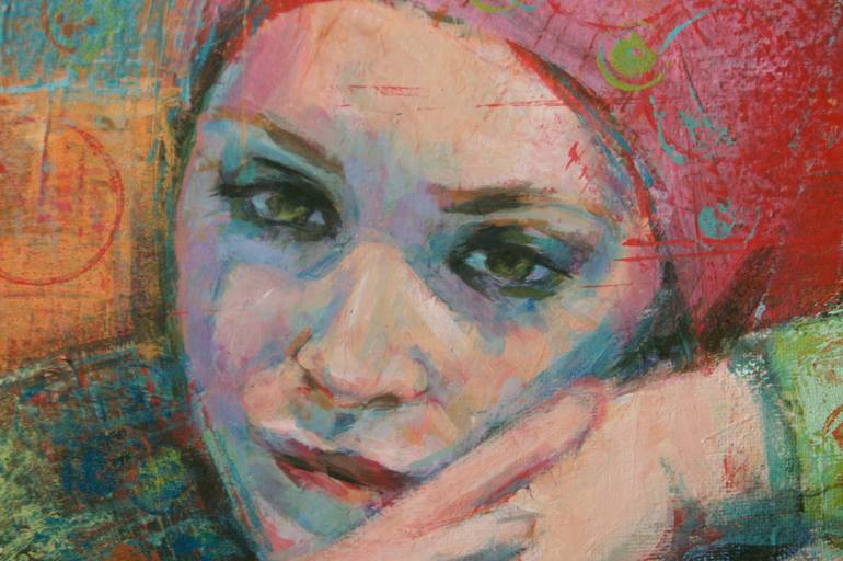 Original Contemporary People Painting by Malgorzata Miroslaw
