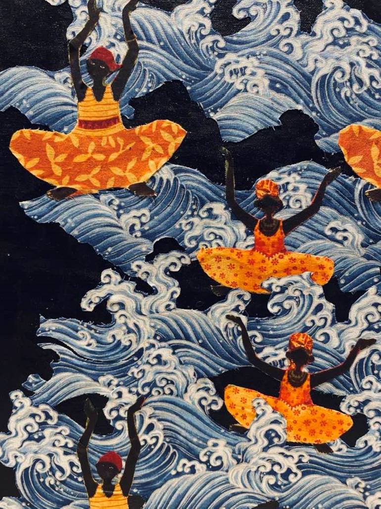 Original Abstract Women Collage by Karen Terry