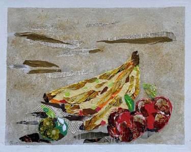 Original Abstract Food Collage by Karen Terry