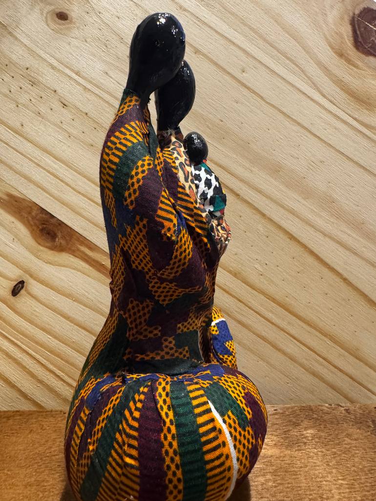 Original Abstract Family Sculpture by Karen Terry