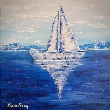 Print of Abstract Boat Paintings by Karen Terry