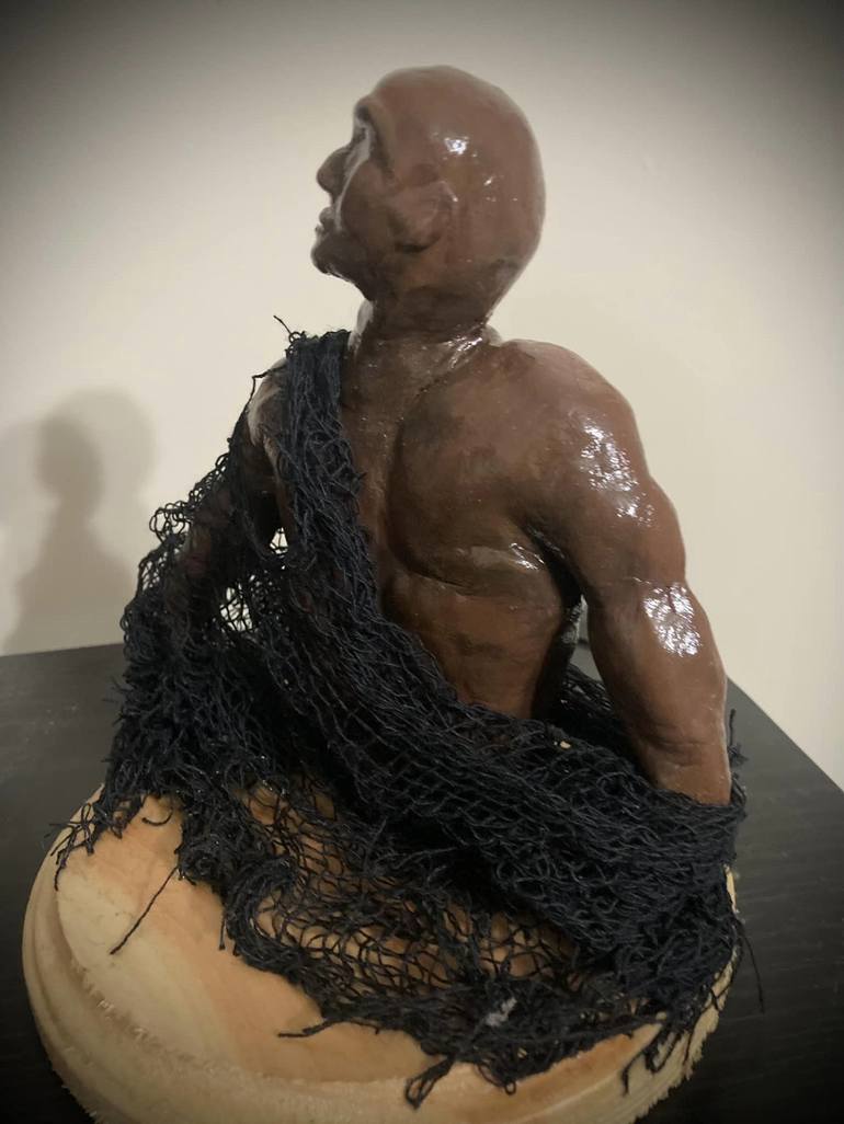 Original Abstract Men Sculpture by Karen Terry