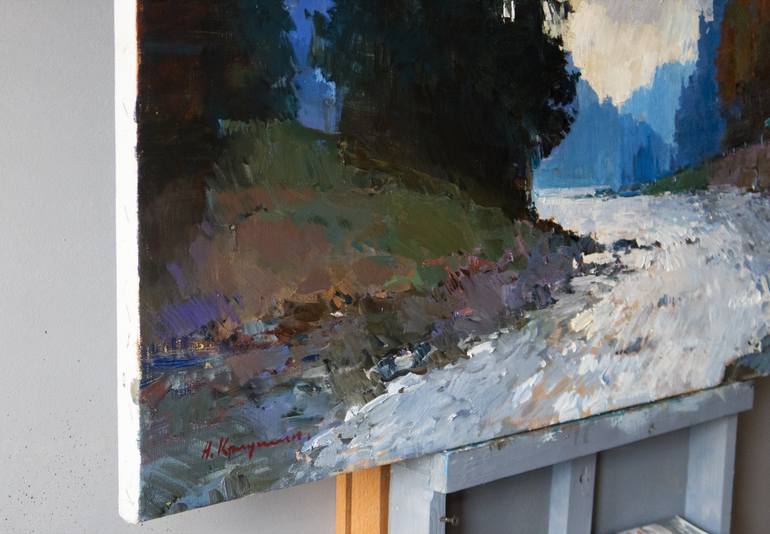 Original Impressionism Nature Painting by Aleksandr Kryushyn