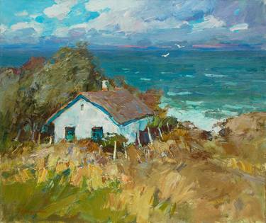 Print of Impressionism Seascape Paintings by Aleksandr Kryushyn