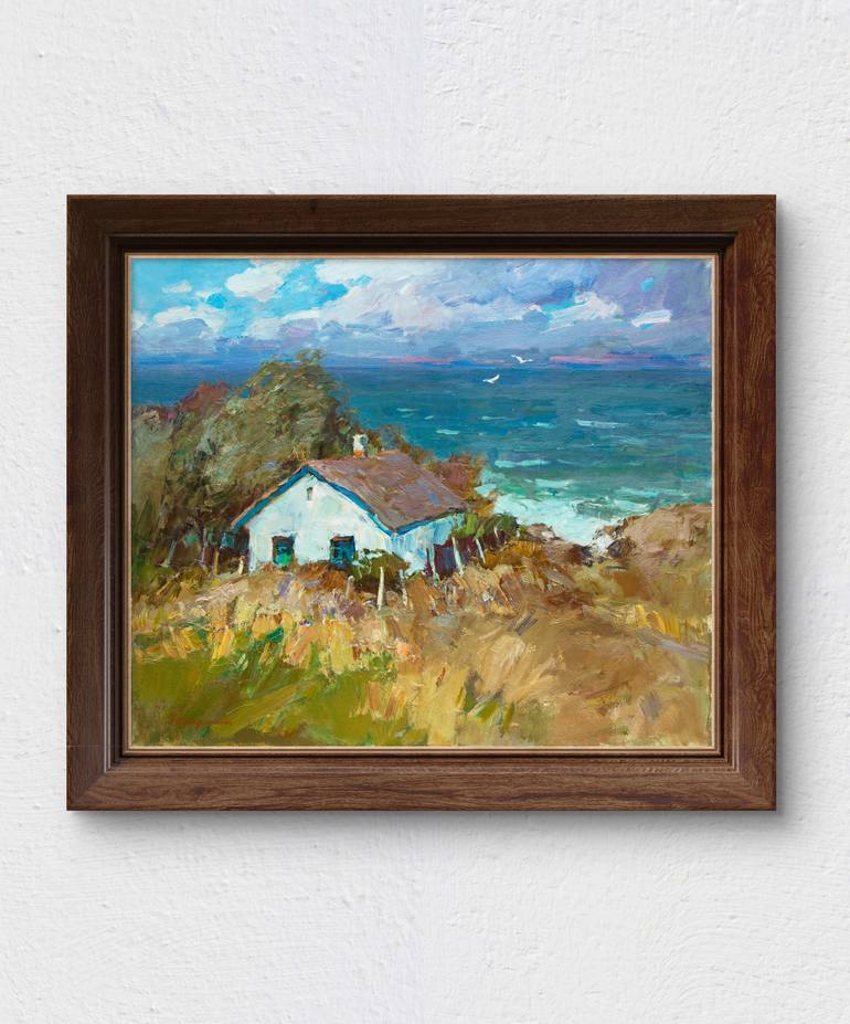 Original Impressionism Seascape Painting by Aleksandr Kryushyn